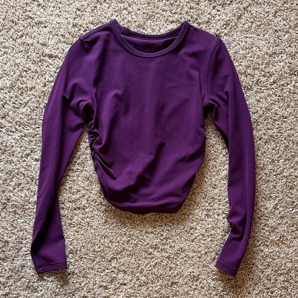 Lululemon All it Takes Long Sleeve in Dramatic Magenta